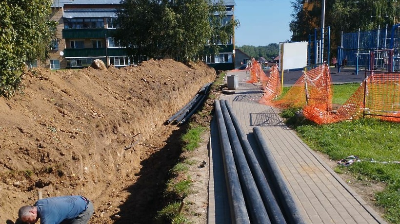 В селе Онуфриево заменят трубопровод горячего водоснабжения 