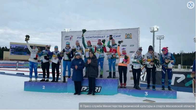 Биатлонистки СШОР «Истина» привезли серебряные медали с чемпионата России