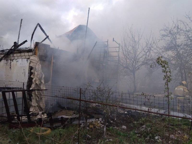 Садовый дом сгорел в СНТ «Холмы-1»