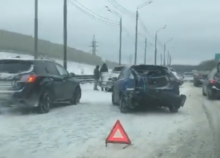 В массовом ДТП на Новорижском шоссе никто не пострадал