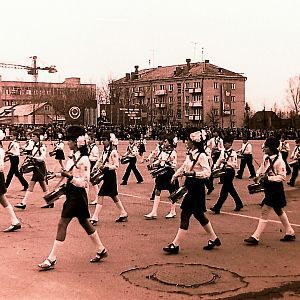 Первомай в чёрно-белой фотоистории