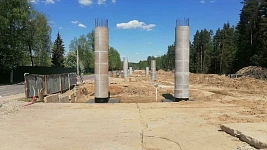 В Аникеевке начали подготовку к устройству опор путепровода со стороны Новорижского шоссе