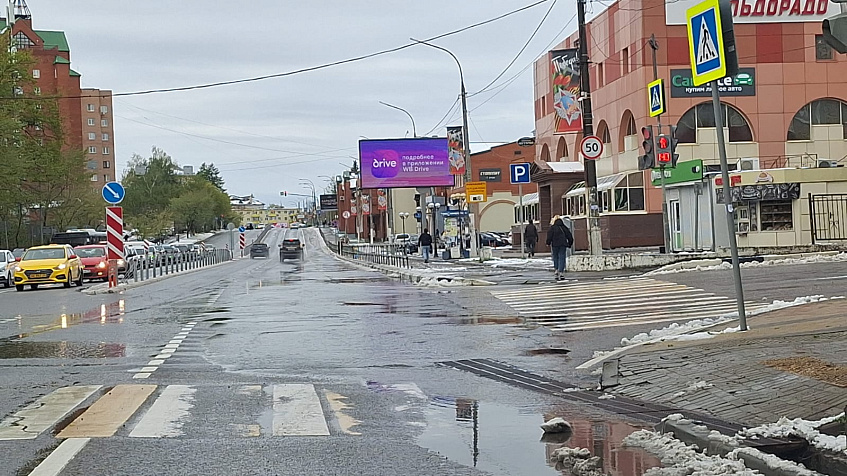 Последствия снегопада в Истре