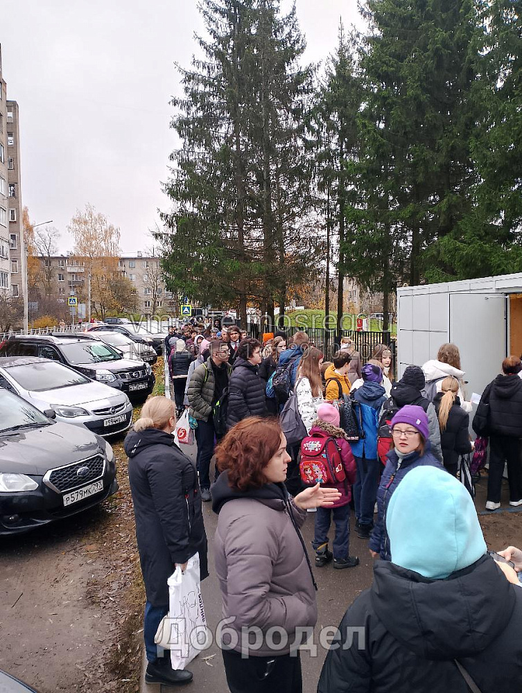 Утро в Лицее Дедовска началось столпотворением