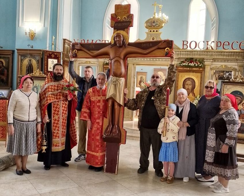 Копия Годеновского Креста прибыла в Казанский храм в селе Глебово