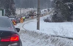 На Пятницком шоссе в районе Жилино вновь выстроилась огромная пробка