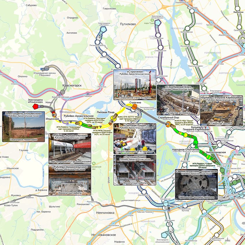 «Графитовая» ветка: метро до «Строгино»