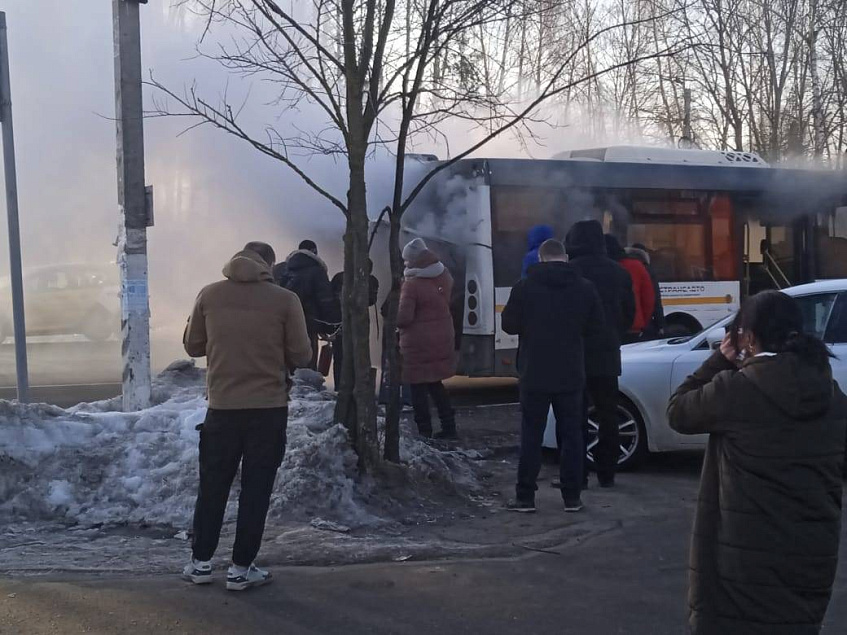 В Истре загорелся рейсовый автобус