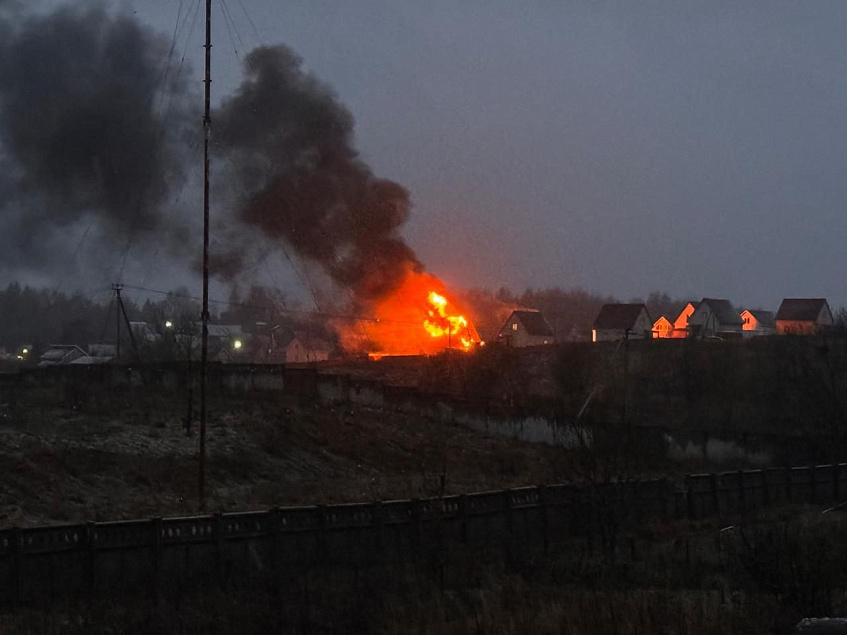 В Ябедино и Первомайском вспыхнули пожары