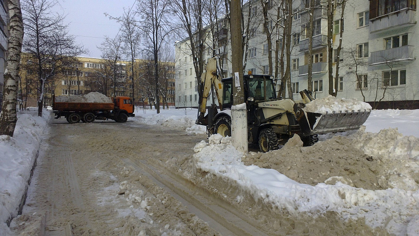 Определены две площадки для складирования снега в Истринском округе