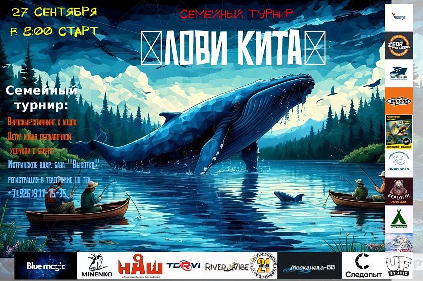 Семейный рыболовный турнир пройдёт на Истринском водохранилище