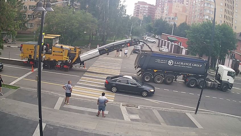 В Истре ремонтируют участок Волоколамского шоссе