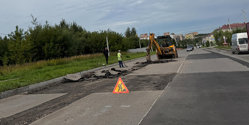 В Восточном ремонтируют дорогу