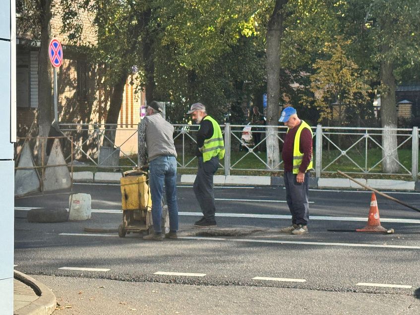 Новый провал опять пытаются ликвидировать в Истре