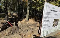Благоустройство сквера в Снегирях  началось с земляных работ