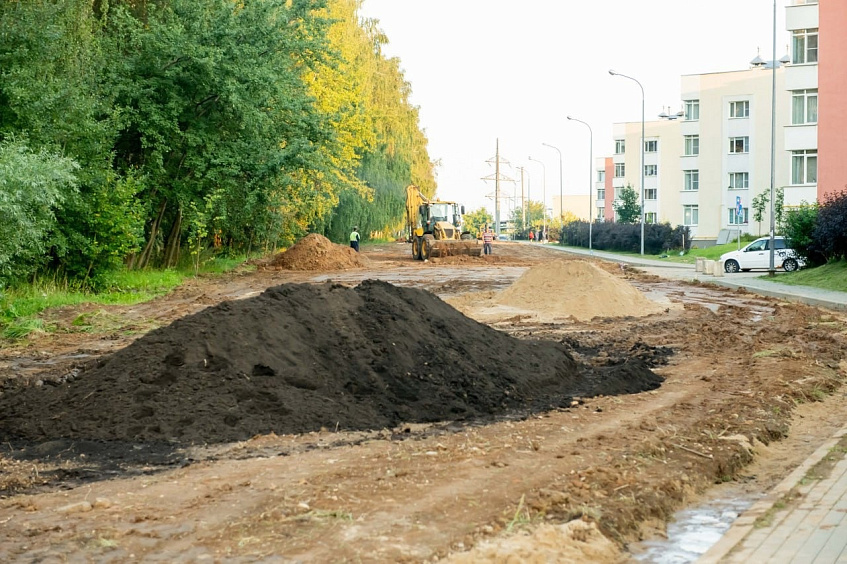 В деревне Чёрная подрядчик приступил к благоустройству «Берёзовой рощи» 