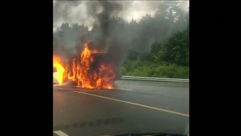 Пожар на Новорижском шоссе