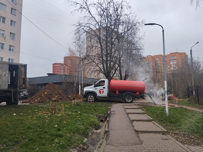 На улице Адасько потоп