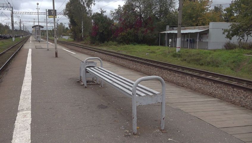 Женщина упала на тёмной лестнице на станции Холщёвики