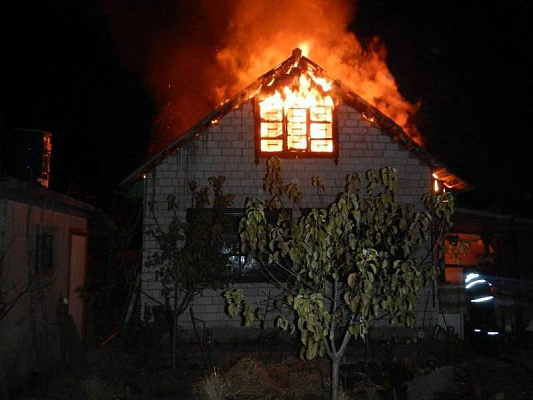 Ещё один дачный дом пострадал от пожара