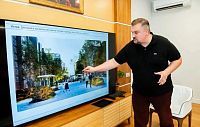 Территория у ЗАГСа в Истре: навес, зеркальная сфера и новые маршруты