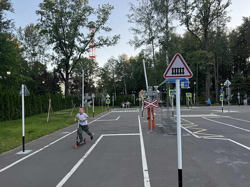  В детский автогородок в Дедовске вернулись дорожные знаки