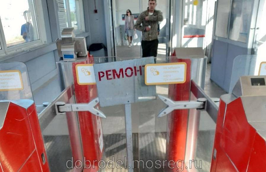 Поломка турникета едва не спровоцировала давку на станции Дедовск