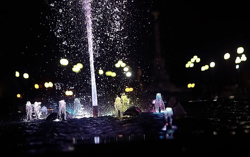 На Глебовском забил фонтан