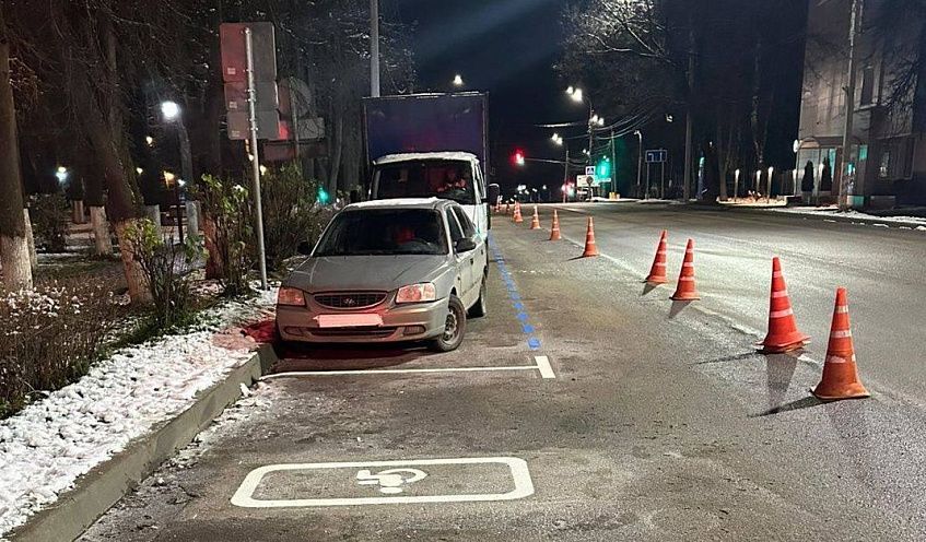 На будущей платной парковке у ИФНС в Истре организовали одно место для инвалидов