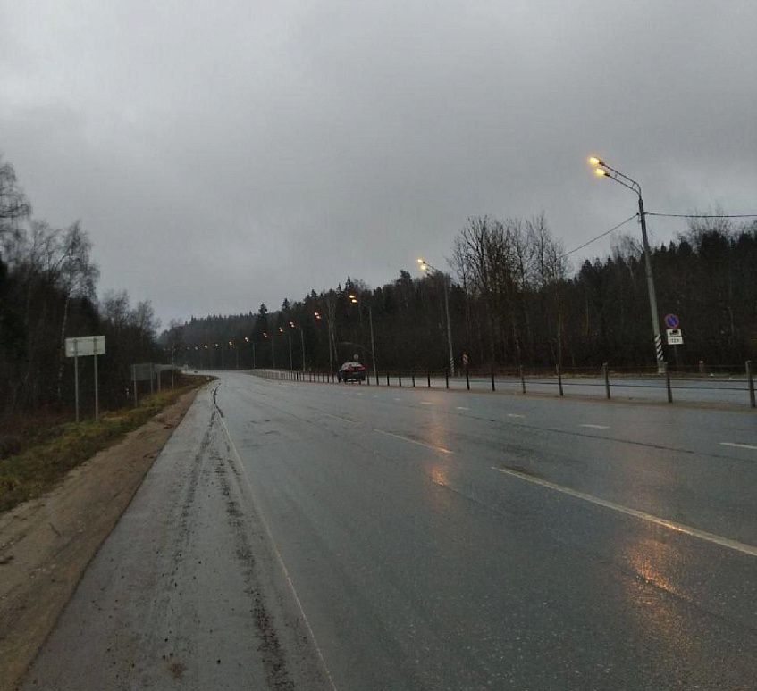 Линия наружного освещения на Волоколамском шоссе работает в ограниченном режиме