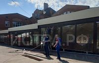 На рынке в Истре заканчивают сборку новых павильонов