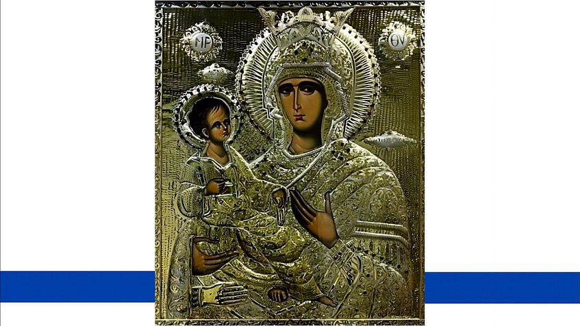 Икону «Троеручица» доставили с Афона в Казанский храм в с. Глебово