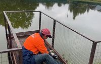 После жалоб в деревне Чёрной отремонтировали ограждение пруда