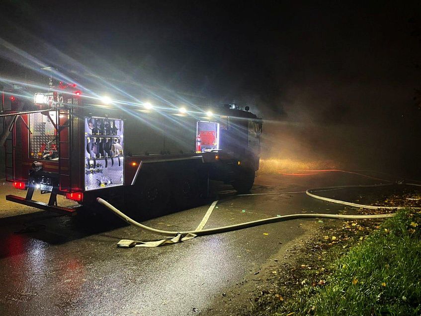 Две одноэтажные постройки потушили в округе