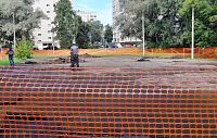 В Истре приступили к строительству новой спортплощадки