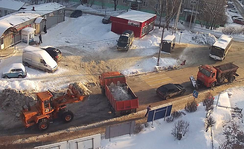 В посёлке Глебовском идёт зачистка территории