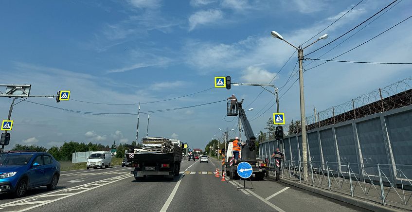 На пересечении ЦКАД и Волоколамки установят ещё один светофор 