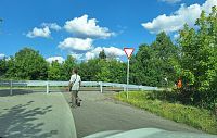 В Ильино установили новый металлический отбойник