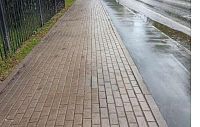 На улице Гагарина ликвидировали провал в тротуаре