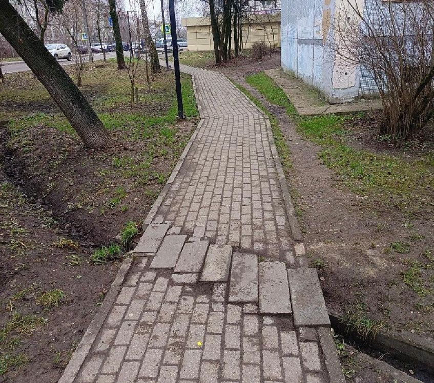 В Павловской Слободе отремонтировали тротуар