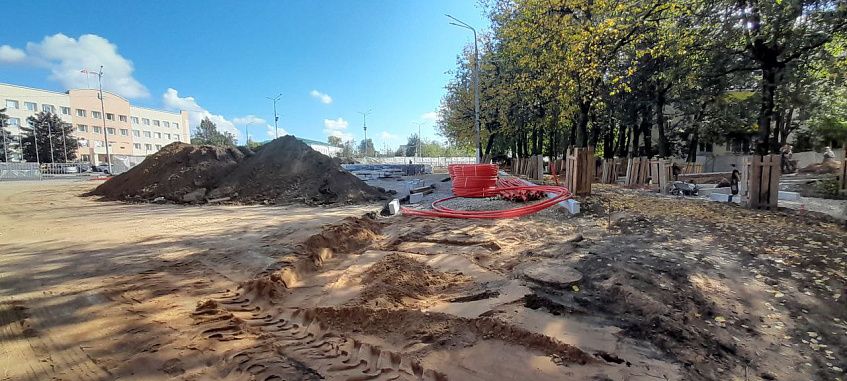 Парковка в Истре, где ведётся благоустройство, останется общедоступной