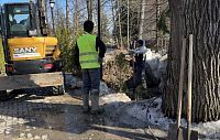 Раскопки в парке «Фабричный» обещают завершить к середине апреля