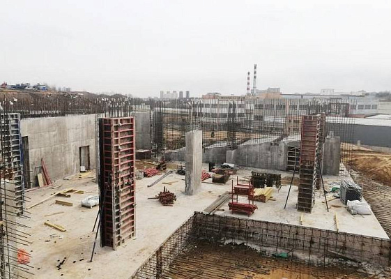 Строительство детской областной больницы в Красногорске ведётся согласно графику