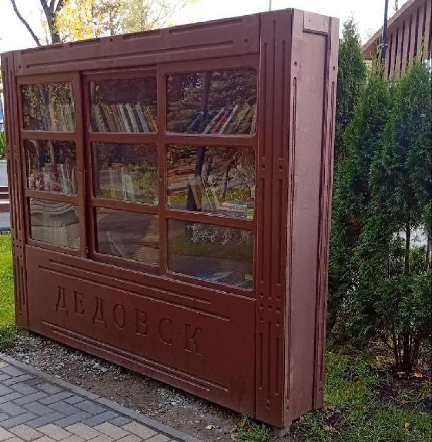 Книжный шкаф в дедовском  парке отремонтировали после жалоб