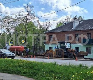 Участок теплотрассы меняют на Советской улице в Истре