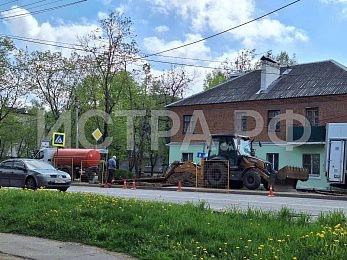 Участок теплотрассы меняют на Советской улице в Истре