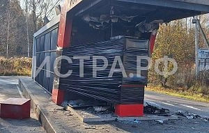 В Пионерском снова пожар на автозаправке