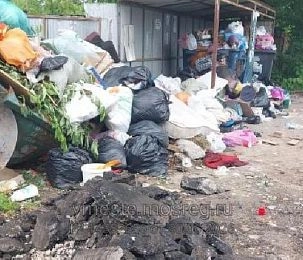 Заречную завалили мусором