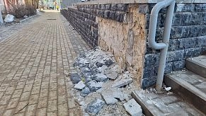 Пешеходную зону на Шнырёва снова отремотируют по гарантии