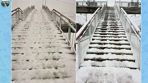 Экстремальный спуск: лестница на станции Манихино похожа на декорации к фильму ужасов